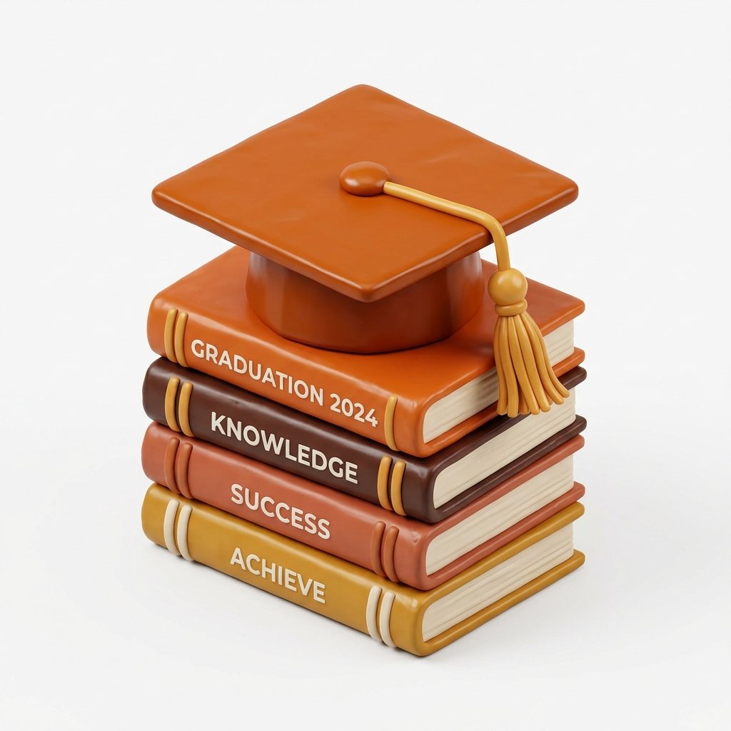 Education Hub 3D Mortarboard Icon