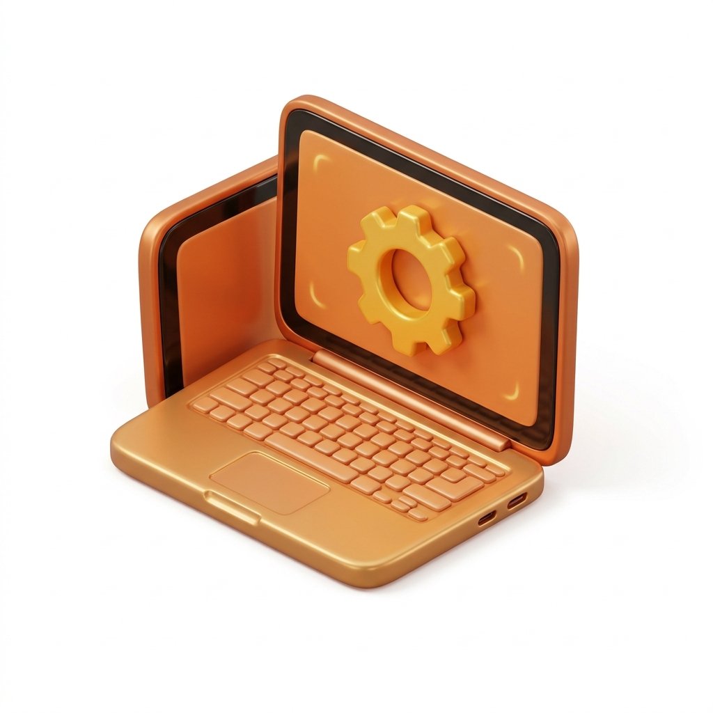 Online Tools 3D Laptop Icon