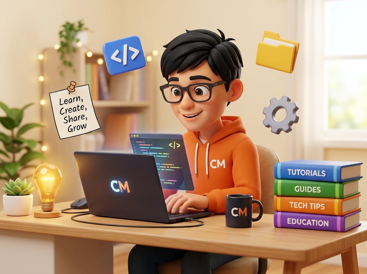 Codemaniac Studio Creator at Workspace with Tutorials and Guides Books